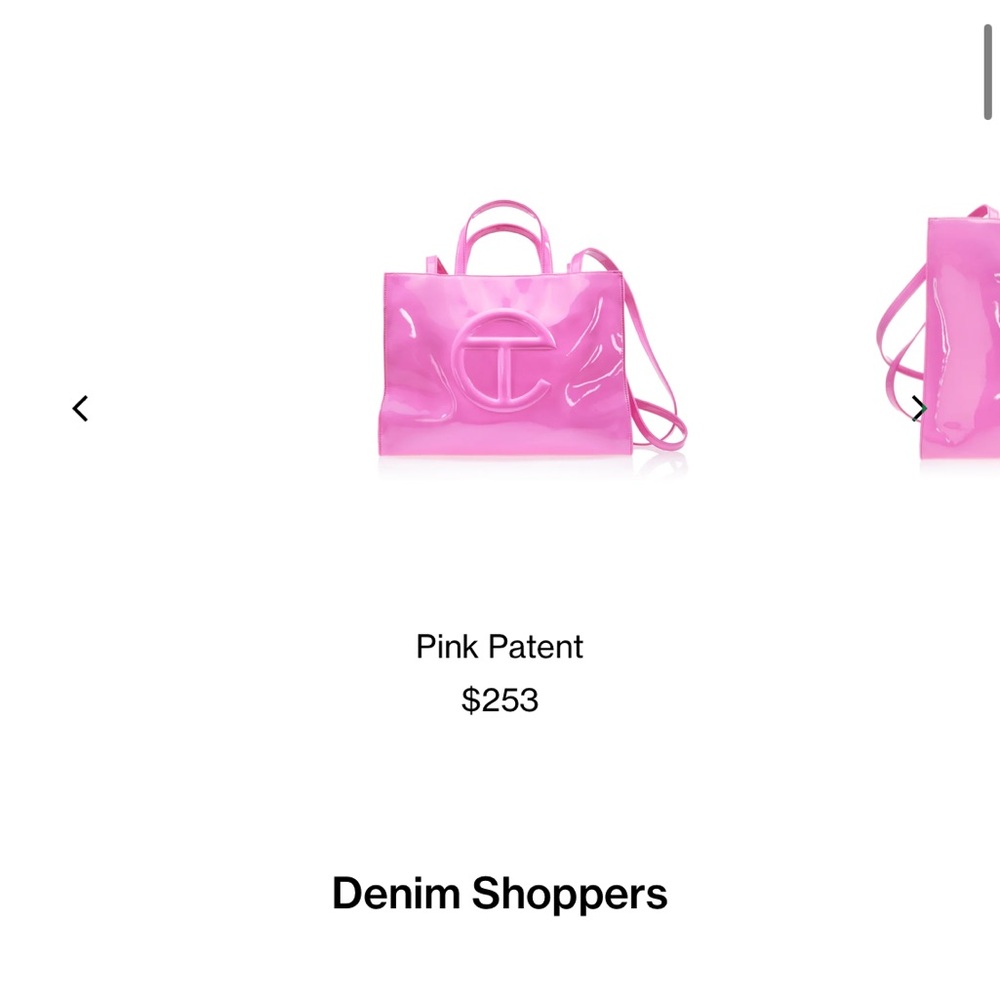 Telfar Vibrant Pink Patent Tote